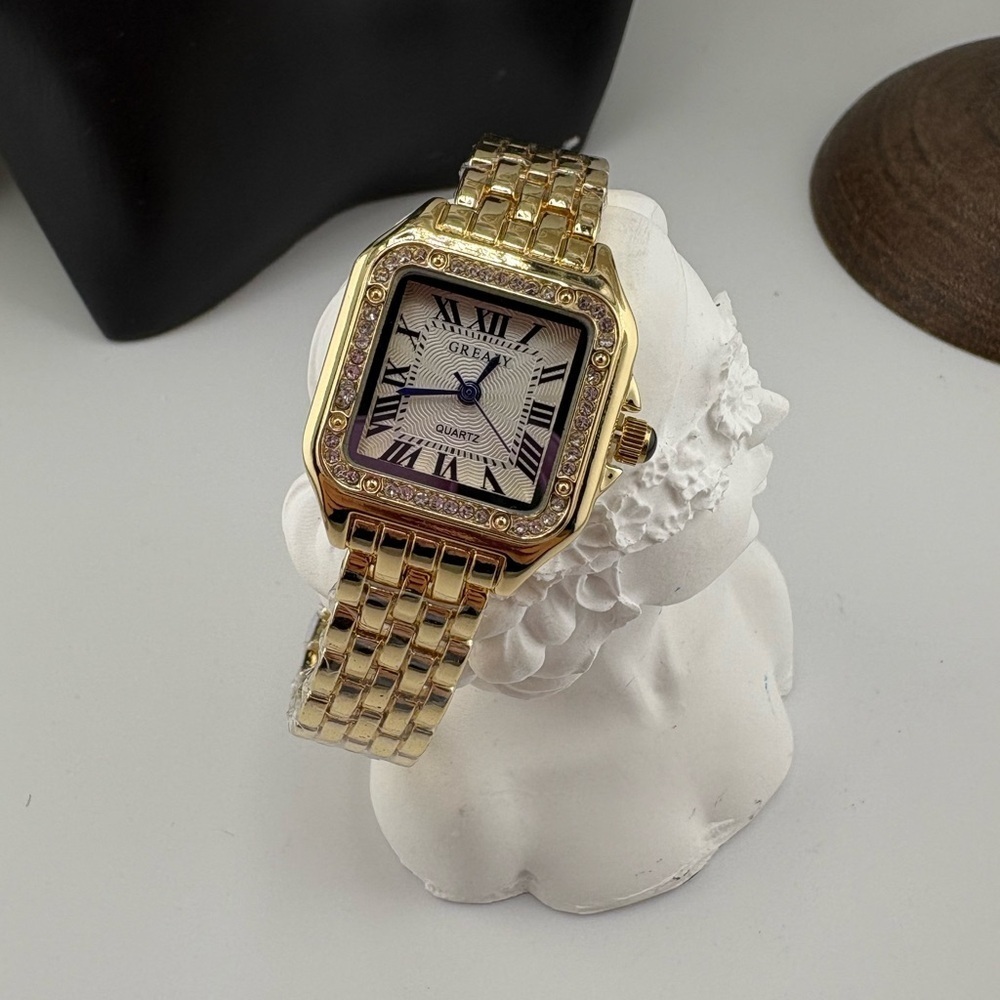 Panthère Gold Plated  Stainless Steel Watch